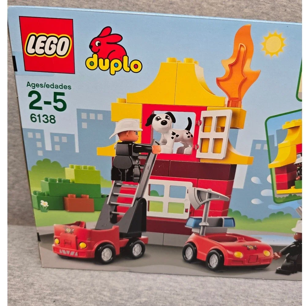 LEGO Duplo My First Fire Station 6138 Building Set 60pc Age 2-5 New Factory